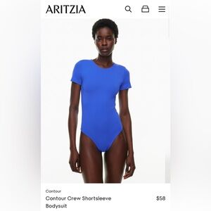 Aritzia Contour T-Shirt Bodysuit, XXS. NWOT